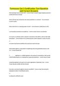 Tennessee Cat 3 Certification Test Question and Correct Answers