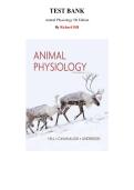 Test Bank for Animal Physiology 5th Edition by Richard Hill&comma; Chapter 1-30 &vert; All Chapters