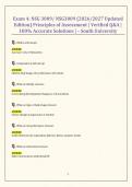 Exam 4&colon; NSG 3009&sol; NSG3009 &lpar;2026&sol;2027 Updated Edition&rpar; Principles of Assessment &vert; Verified Q&A &vert; 100&percnt; Accurate Solutions &vert; &ndash; South University