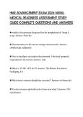 HM2 ADVANCEMENT EXAM 2026 NAVAL&NewLine;MEDICAL READINESS ASSESSMENT STUDY&NewLine;GUIDE COMPLETE QUESTIONS AND ANSWERS