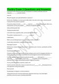Poultry Exam 3 Questions and Answers
