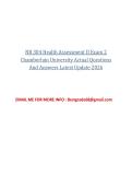 NR 304 Health Assessment II Exam 2 Chamberlain University Actual Questions And Answers Latest Update 2026