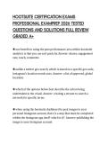 HOOTSUITE CERTIFICATION EXAMS&NewLine;PROFESSIONAL EXAMPREP 2026 TESTED&NewLine;QUESTIONS AND SOLUTIONS FULL REVIEW&NewLine;GRADED A&plus;