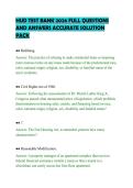 HUD TEST BANK 2026 FULL QUESTIONS&NewLine;AND ANSWERS ACCURATE SOLUTION&NewLine;PACK