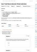 ETHC 210 Quiz&colon; Food Macromolecules Virtual Laboratory&vert;Questions and answers&vert;Updated RATED A&plus; &vert; NEW 2026