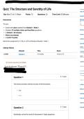 ETHC 210 Quiz&colon;The Structure and Sanctity of Life&vert;Questions and answers&vert;Updated RATED A&plus; &vert; NEW 2026