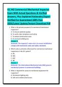 ICC M2 Commercial Mechanical Inspector&NewLine;Exam With Actual Questions & Verified&NewLine;Answers&comma; Plus Explained Rationales&sol;Expert&NewLine;Verified For Guaranteed 100&percnt; Pass&NewLine;2026&sol;Latest Update&sol;Instant Download Pdf