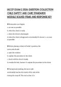 IACCP EXAM 2 2026 QUESTION COLLECTION&NewLine;CHILD SAFETY AND CARE STANDARDS&NewLine;MODULE SOLVED ITEMS AND RESPONSE KEY