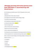 Test Bank for Managing and Using Information Systems&comma; 7th Edition by Pearlson & Saunders