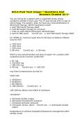 ACLS Post Test Questions and Answers PDF Advanced Cardiac Life Support Study Guide