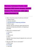 Pharmacy Technician Practice Exam Questions With Correct Answers &lpar;Verified Answers&rpar; Plus Rationales 2026 Q&A &vert; Instant Download PDF