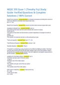 MGSC 395 &ndash; Operations Management  &lpar;Latest Edition&rpar;