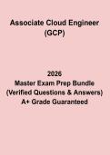 Associate Cloud Engineer &lpar;GCP&rpar; PDF &vert; Google Cloud Exam Prep Questions & Study Guide