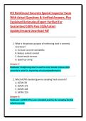 ICC Reinforced Concrete Special Inspector Exam&NewLine;With Actual Questions & Verified Answers&comma; Plus&NewLine;Explained Rationales&sol;Expert Verified For&NewLine;Guaranteed 100&percnt; Pass 2026&sol;Latest&NewLine;Update&sol;Instant Download Pdf