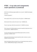 RTBC - X-ray tube and components exam questions & answers