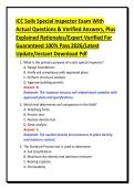 ICC Soils Special Inspector Exam With&NewLine;Actual Questions & Verified Answers&comma; Plus&NewLine;Explained Rationales&sol;Expert Verified For&NewLine;Guaranteed 100&percnt; Pass 2026&sol;Latest&NewLine;Update&sol;Instant Download Pdf
