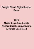 Google Cloud Digital Leader Exam PDF &vert; Practice Questions&comma; Answers & Study Guide