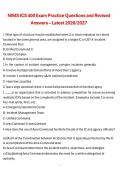 NIMS ICS 400 Exam Practice Questions and Answers &ndash; Latest 2026&sol;2027 Complete Study Guide