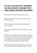 IFPC EXAM 2 2026 FIRE SAFETY ENGINEERING&NewLine;AND RISK ASSESSMENT ASSESSMENT STUDY&NewLine;GUIDE COMPLETE QUESTIONS AND ANSWERS