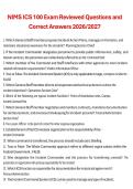 NIMS ICS 100 Exam Review Questions and Answers &lpar;2026&ndash;2027&rpar; &ndash; Complete Study Guide
