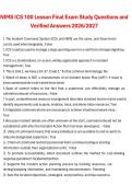 NIMS ICS 100 Lesson Final Exam Study Questions and Answers &lpar;2026&ndash;2027&rpar; &ndash; Complete Study Guide