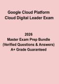 Google Cloud Platform Digital Leader Exam PDF &vert; Practice Questions & Study Guide