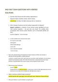 WGU D027 EXAM QUESTIONS WITH VERIFIED SOLUTIONS