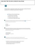 WGU D027 PRE TEST WITH COMPLETE SOLUTIONS