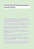 ATI PRACTICE TEST B Med Surg &lpar;Questions&NewLine;& Answers&rpar; 202223&NewLine;A - Answer--A nurse is receiving report on a client who is postoperative following an&NewLine;open repair of Zenker's diverticulum&period; The nurse should anticipate the surgical incision to&NewLine;be in whi