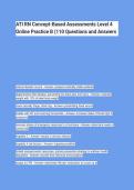 ATI RN Concept-Based Assessments Level 4&NewLine;Online Practice B &lpar;110 Questions and Answers