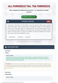 All Forensics TSA&comma; TSA Forensics 280&plus; &lpar;Updated for 2026&sol;2027&rpar; Exam Prep Pack A&plus; Questions & Verified Answers