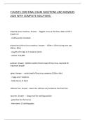 CLASSICS 2300 FINAL EXAM QUESTIONS AND ANSWERS 2026 WITH COMPLETE SOLUTIONS&period;