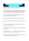 PLSC Worksheet 5 with correct answers 100&percnt; 2026
