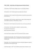 TMAS 1 &lpar;2025&rpar; &ndash; Study Guide and Training Assessment Revision Material