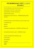 NURS 5357 &NewLine;NEUROBIOLOGY EXAM &NewLine;4 QUESTIONS AND ANSWERS 2026 -2027