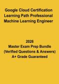 Google Cloud Professional Machine Learning Engineer PDF &vert; Certification Study Guide & Exam Prep