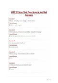MSF Written Test Questions & Verified Answers