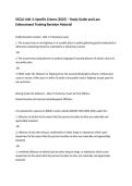 SCCJA Unit 3&colon; Specific Crimes &lpar;2025&rpar; &ndash; Study Guide and Law Enforcement Training Revision Material