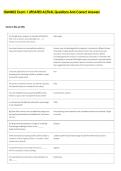 ISM4402 Exam 1 UPDATED ACTUAL Questions And Correct Answers 