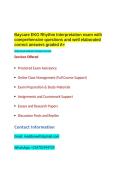 Baycare EKG Rhythm Interpretation exam with comprehensive questions and well elaborated correct answers graded A&plus;&period;&NewLine;&NewLine;