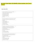 MIS FINAL EXAM STUDY SET UPDATED ACTUAL Questions And Correct &NewLine;Answers 