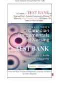  Fundamentals of Nursing&comma; Canadian Fundamentals of Nursing 7th Edition&comma; Potter &mdash; Test Bank Questions and Answers for Nursing Exam Preparation