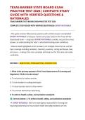 TEXAS ESTHETICIAN LICENSE EXAM PRACTICE TEST 2026 &vert; COMPLETE STUDY GUIDE WITH VERIFIED QUESTIONS & RATIONALES