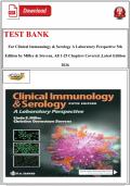 TEST BANK&NewLine;&NewLine;&NewLine;For Clinical Immunology & Serology A Laboratory Perspective 5th Edition by Miller & Stevens&comma; All 1-25 Chapters Covered &comma;Latest Edition 2026&NewLine;