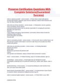 ProServe Certification Exam Questions with Complete Solutions 2026 A&plus;&NewLine;