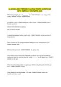 Alabama DMV Permit Practice Test Questions with Correct Answers 2026 A&plus;