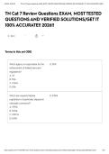 TN Cat 7 Review Questions EXAM&comma; MOST TESTED QUESTIONS AND VERIFIED SOLUTIONS&sol;GET IT 100&percnt; ACCURATE&excl;&excl; 2026&excl;&excl;&NewLine;&NewLine;