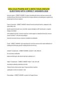 WGU D116 Pharmacology Unit 8 Infectious Diseases Questions & Answers 2026 A&plus;
