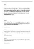 ACLS EXAM A&plus; GRADE ASSURED COMPLETE SOLUTIONS AND VERIFIED ANSWERS