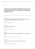 ACLS EXAM A&plus; GRADE ASSURED COMPLETE SOLUTIONS AND VERIFIED ANSWERS